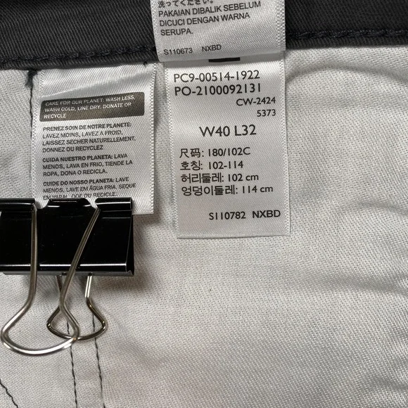 Levi's 514 Jeans Mens 40x32 Gray Straight Leg Stretch Denim 5 Pocket Zip Fly - Picture 11 of 13